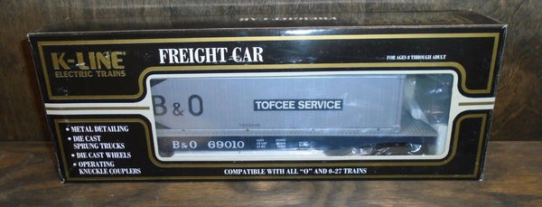 K-Line 69010 Baltimore & Ohio B&O Classic Flat car with Container