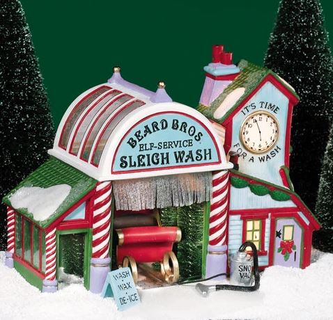 Department 56 56.56740 Beard Bros Sleigh Wash-- North Pole Series
