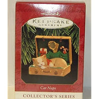 Hallmark Ornament 1997 Cat Naps in a Suitcase (#4 in series)