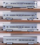 Lionel 6-19176, 6-19177, 6-19178, 6-19179 Santa Fe 4-Car Aluminum Passenger Car Set