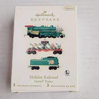 Hallmark  Ornament 2008 Lionel Holiday Railroad MINI set of 3 ornaments