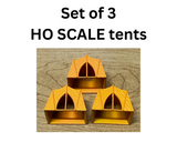 HO Scale Set of 3 tents  sZ2