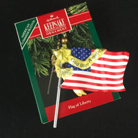 Hallmark  Ornament 1991 God Bless America Flag of Liberty