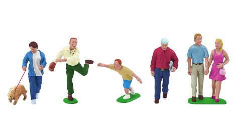 Lionel 6-24191 Park People Pack Figures O Scale