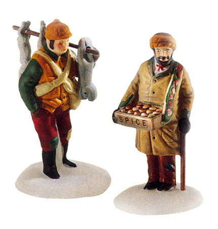 Department 56 58041 Village Street Peddlers set of 2 figures