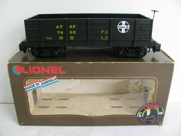 Lionel 8-87402 Santa Fe Gondola - G Gauge