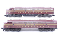 Weaver Pennsylvania Railroad E-8 AA Diesels Both Powered Tuscan 3 Rail