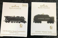 Hallmark Ornament 2011 Lionel 726 Berkshire Steam Locomotive & Whistle Tender Rare Limited