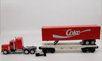 K-Line 6632 Coca Cola Flat Car w/ Trailer
